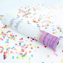 Hot Selling CE Certification Confetti Cannon with Multi-color Rectangle Paper Silp